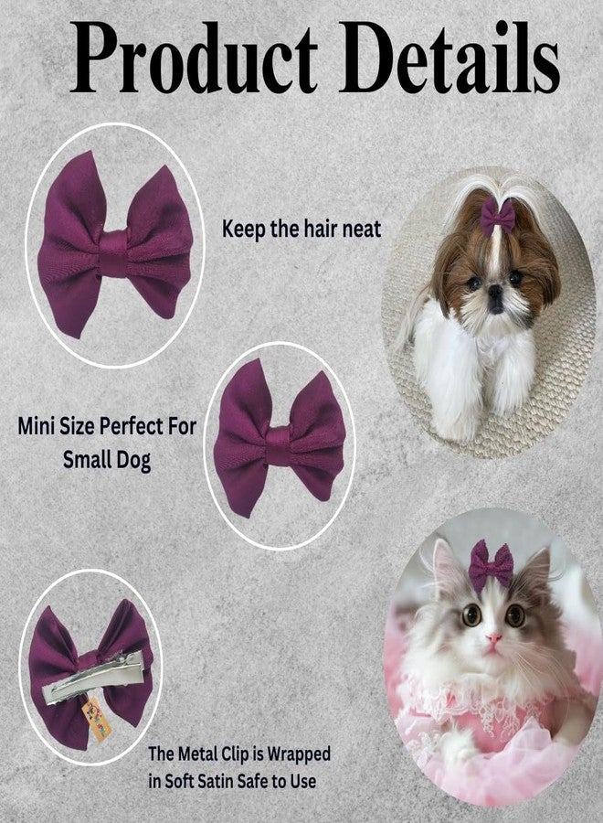 ويستيرن إرا مشبك شعر للكلاب بتصميم مستوحى من العصر الغربي | إكسسوار أنيق للحيوانات الأليفة | ناعم ومريح | مناسب للكلاب الصغيرة والمتوسطة والكبيرة | مثالي للعناية الشخصية، وجلسات التصوير، والحفلات، والاستخدام اليومي | تصميم عصري ومتين للحيوانات الأليفة (بنفسجي) - Image 3